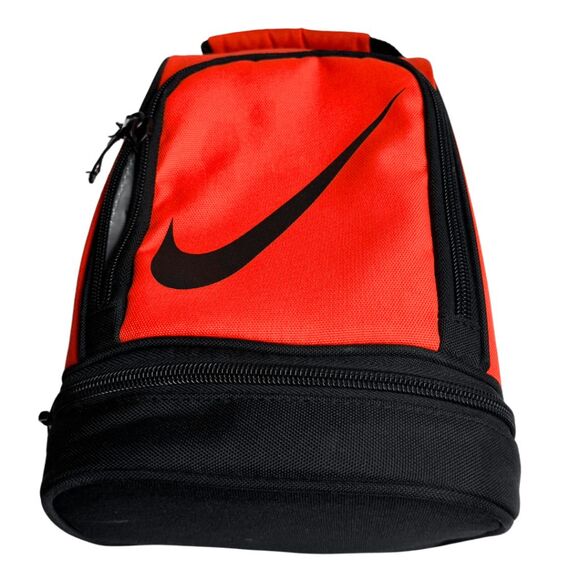 Nike Unisex Dome Insulated Colorblock Lunch Cooler Tote Bag Red Black - Picture 1 of 11